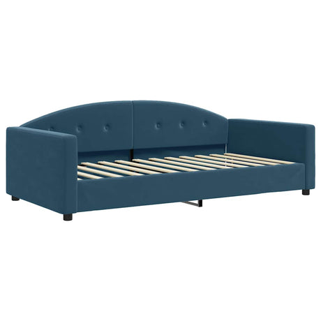 Vidaxl slaapbank 100x200 cm fluweel blauw