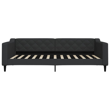 Vidaxl slaapbank 100x200 cm stof zwart