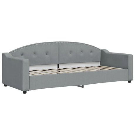 Vidaxl slaapbank 80x200 cm stof lichtgrijs