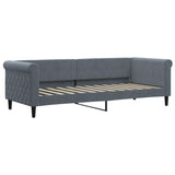 Vidaxl slaapbank 80x200 cm fluweel donkergrijs