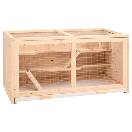 Vidaxx hamster cage 104x52x54 cm solid pine wood