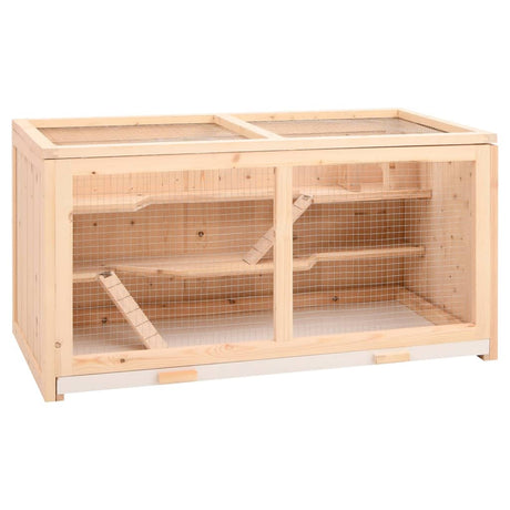 Vidaxx Hamster Cage 89.5x45x45 cm Solid fyrretræ