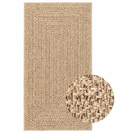 Vidaxl Rug Zizur indendørs og udendørs 80x150 cm jute look