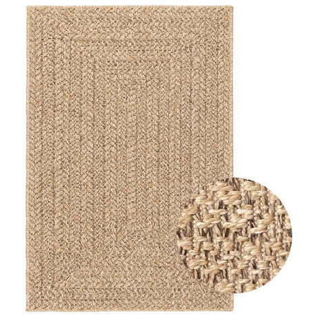 Vidaxl Rug Zizur indendørs og udendørs 120x170 cm jute look