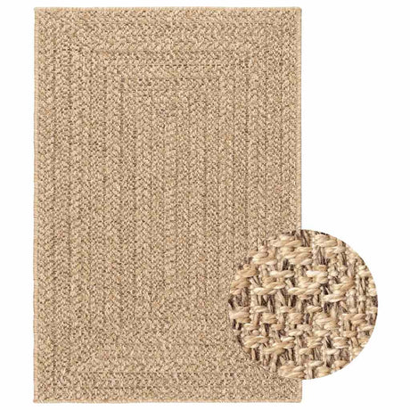 Vidaxl Rug Zizur indendørs og udendørs 140x200 cm jute look