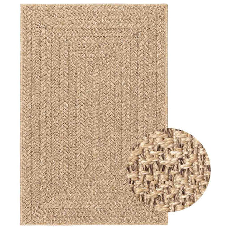 Vidaxl Rug Zizur Indoor og Outdoor 200x290 cm Jute Look