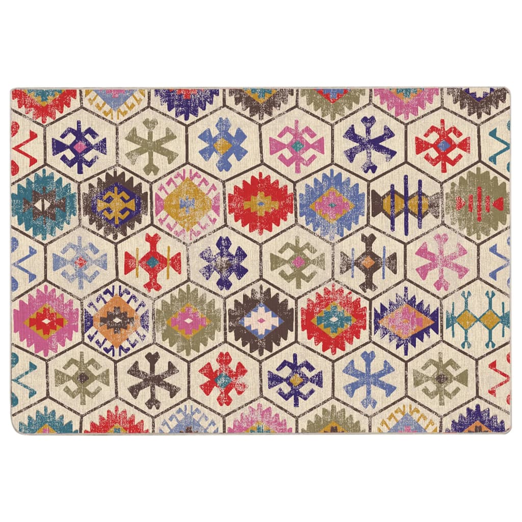 Vidaxx Rug Washable Anti-Slip 160x230 cm Multi-farvet