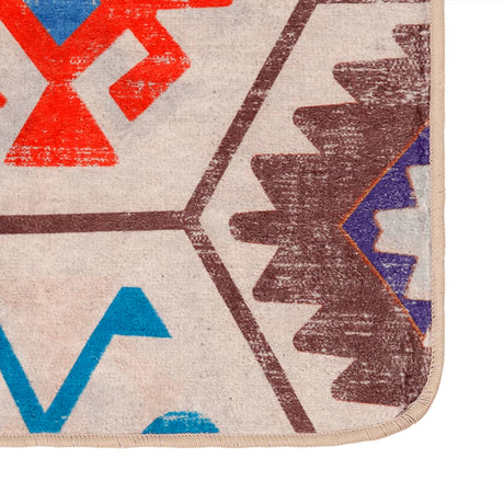 Vidaxx Rug Washable Anti-Slip 190x300 cm Multi-farvet