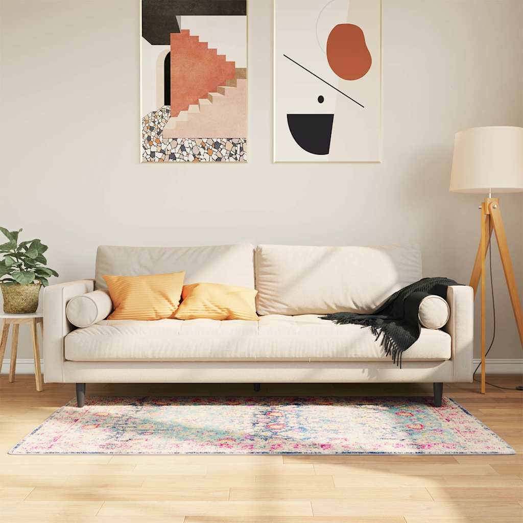Vidaxx Rug Washable Anti-SLIP 80x150 cm Multi-farvet
