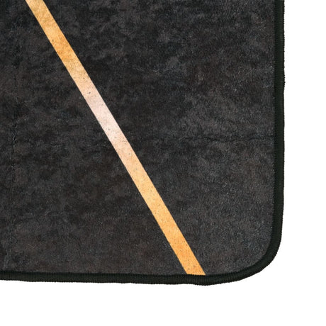 Vidaxx tæppe vaskbart anti-slip 160x230 cm sort og guld