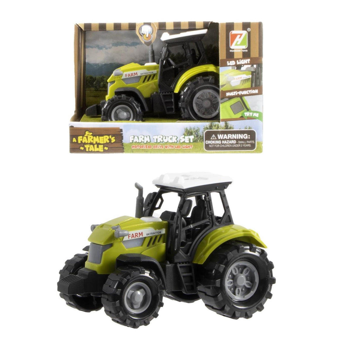 Traktor med lys og lyd free whiel 10cm