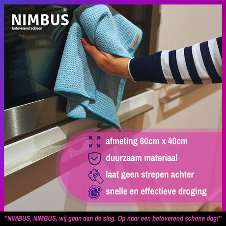 Nimbus magisk tørreklud medium 60x40cm