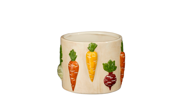 Pot wortel wit - h11xd14cm