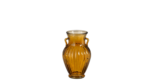 Zeus vaas glas oranje - h20xd12cm