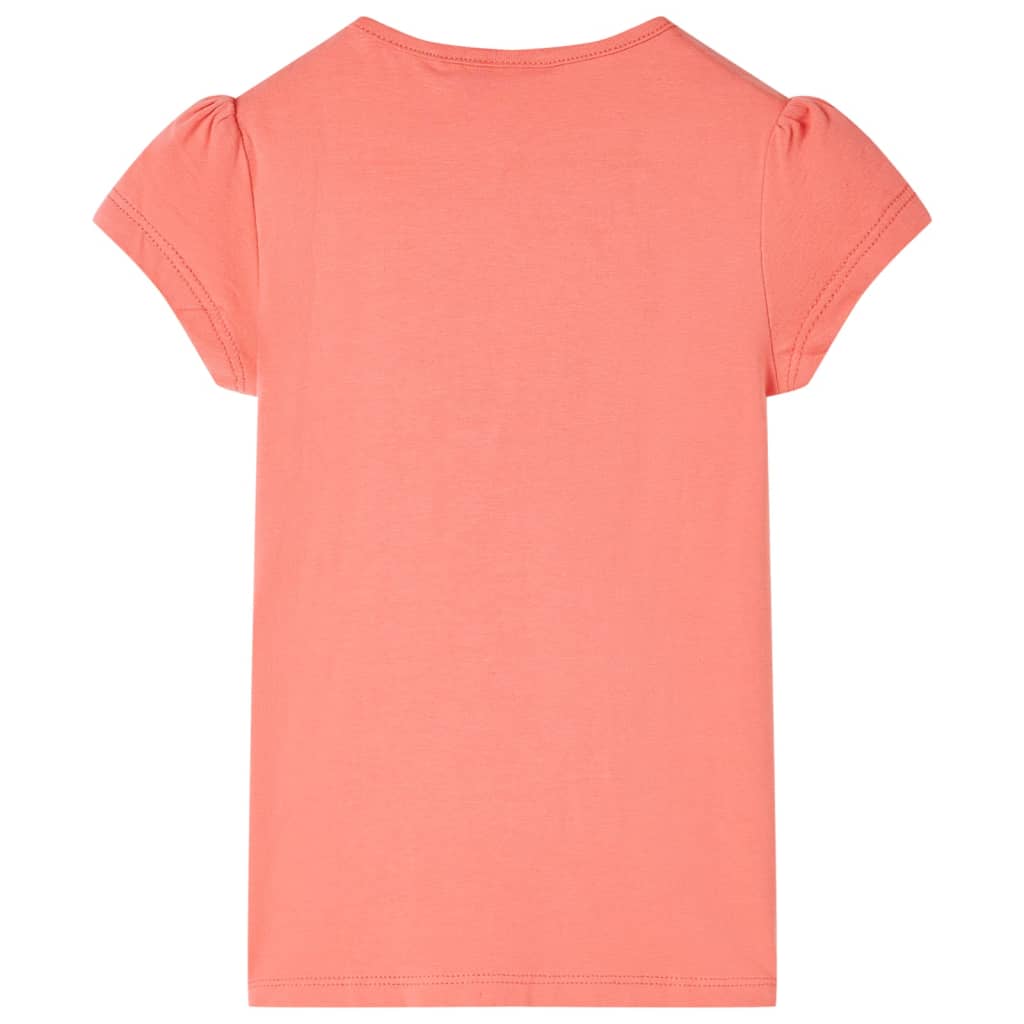 VidaXL børneskjorte 128 koralfarvet