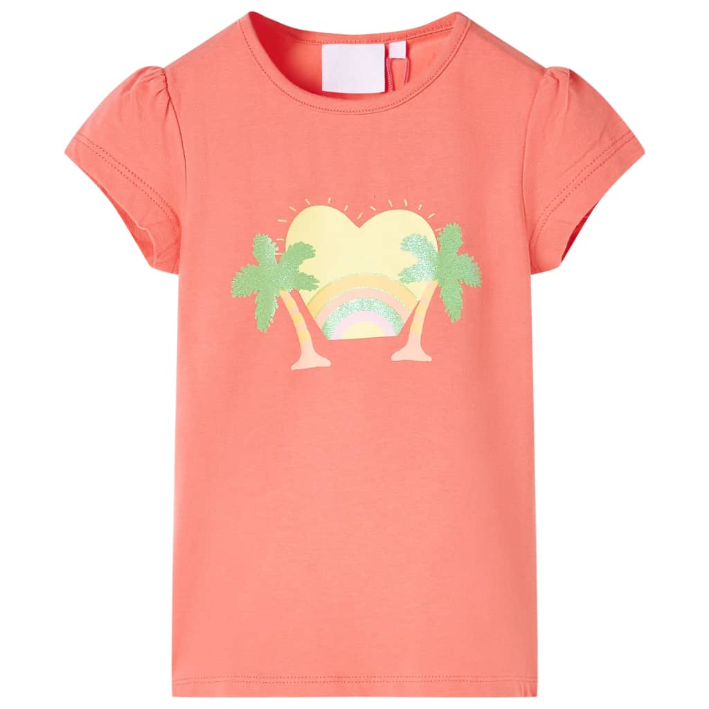Vidaxl børneshirt 140 koral