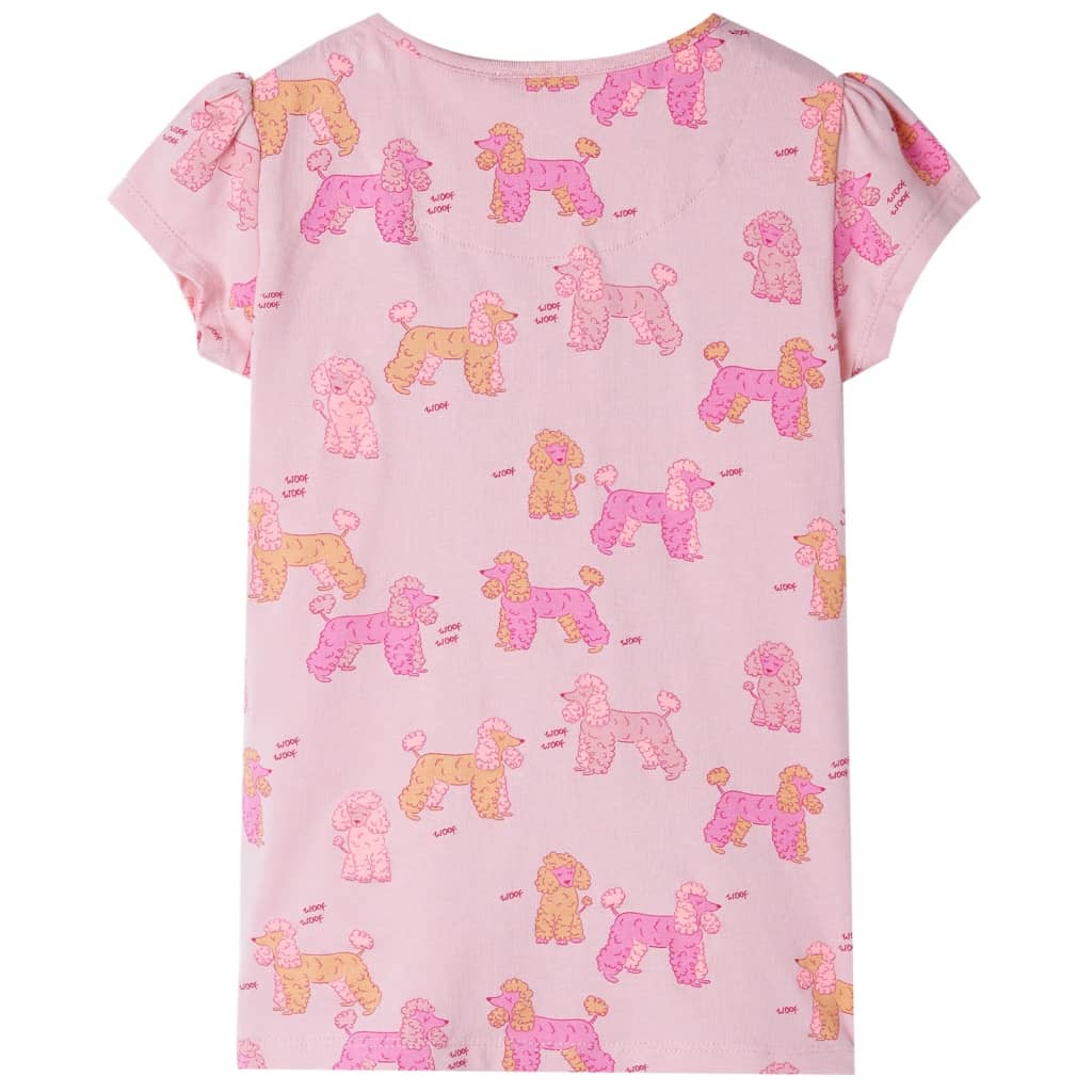 VidaXL børnepyjamas med korte ærmer 92 lys pink