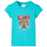 Vidaxl børneshirt 104 mynte
