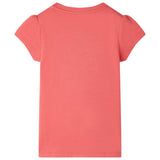 Vidaxl børneshirt 104 koralfarvet