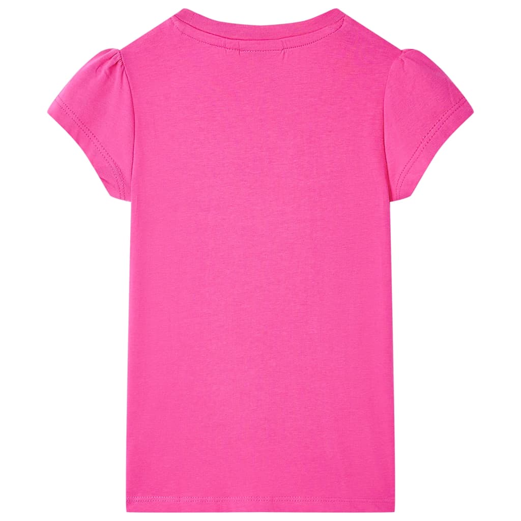 Vidaxl børneshirt 92 mørk pink