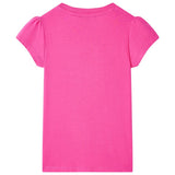Vidaxl børneshirt 92 mørk pink