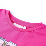 Vidaxl børneshirt 104 mørk pink