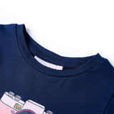 Vidaxl børneshirt 128 marineblå