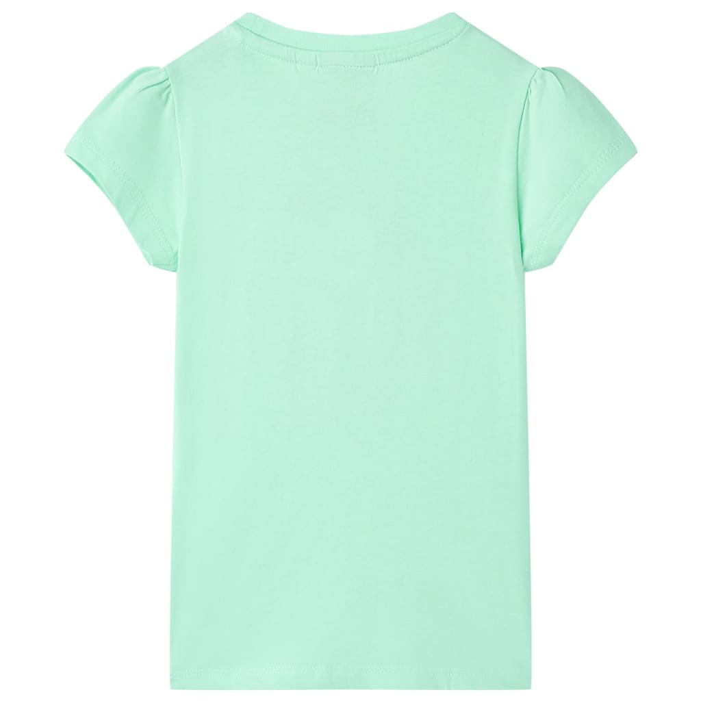 Vidaxl børneshirt 104 lysegrøn