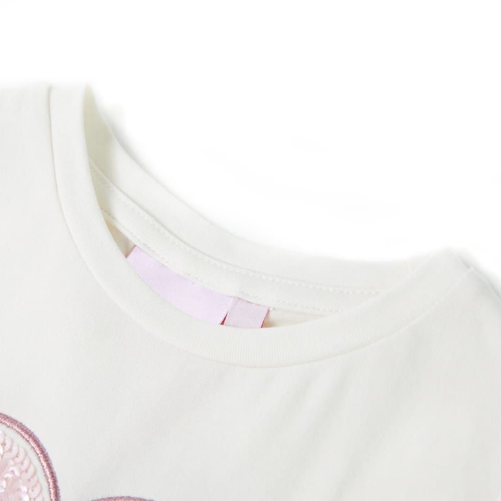 Vidaxl børneshirt 128 ECRU