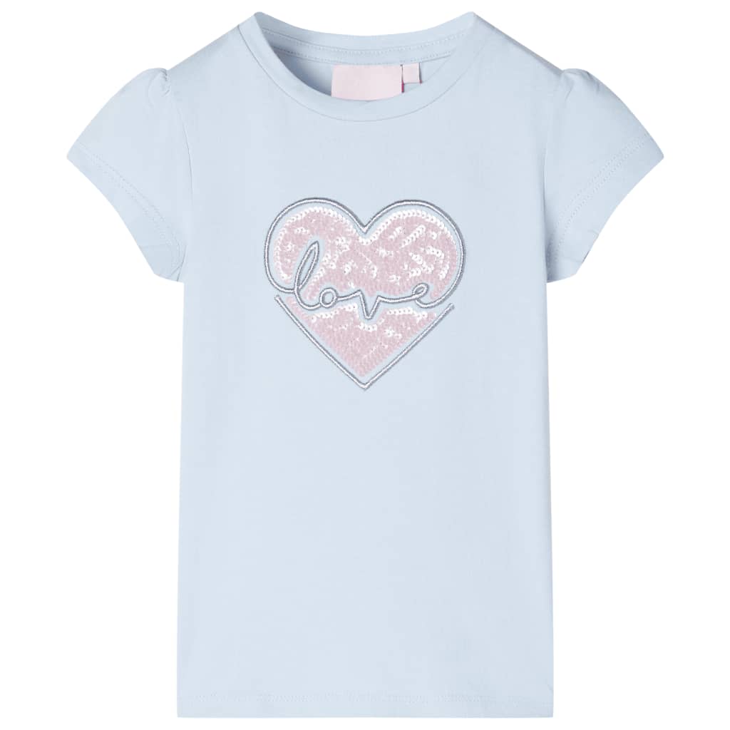 Vidaxl børneshirt 92 lyseblå