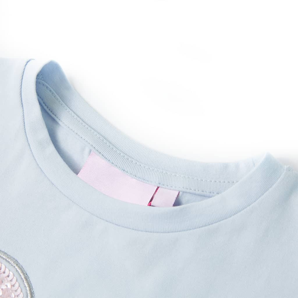 Vidaxl børneshirt 92 lyseblå