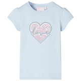 Vidaxl børneshirt 116 lyseblå