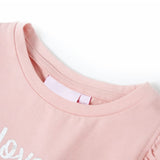 VidaXL børneskjorte med flæser på ærmerne 104 lys pink