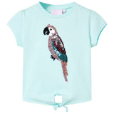 Vidaxl børneshirt 104 Light Sea Blue