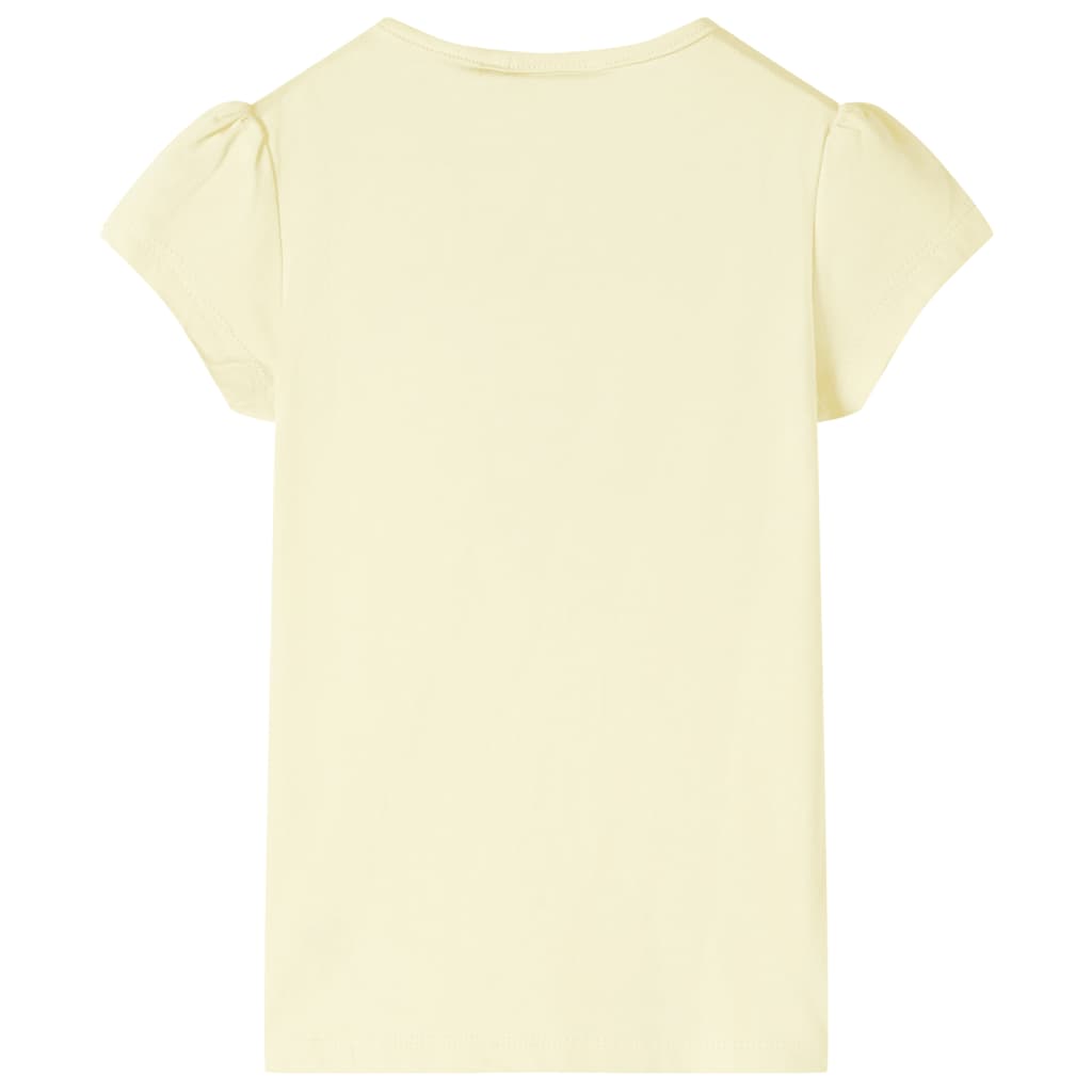 Vidaxl børneshirt 140 blød gul