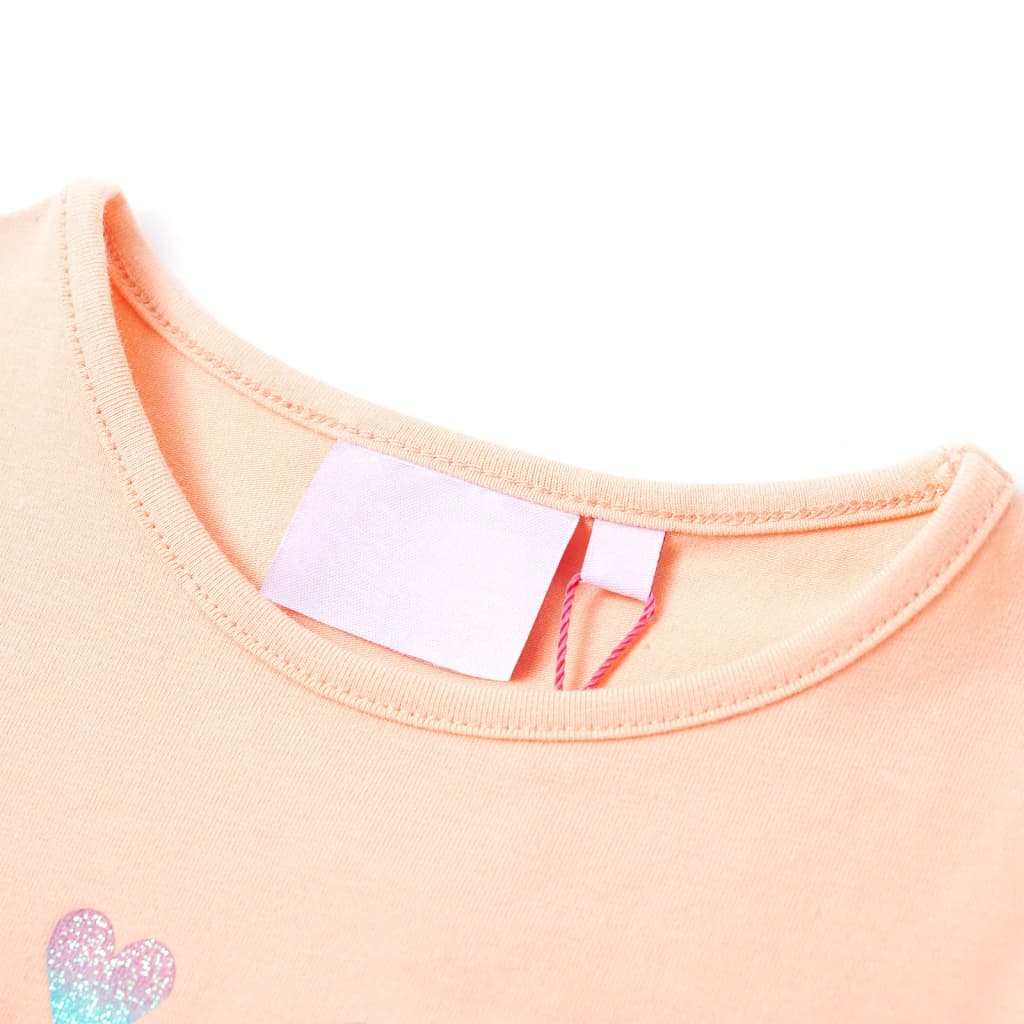 Vidaxl børneshirt 140 lys orange