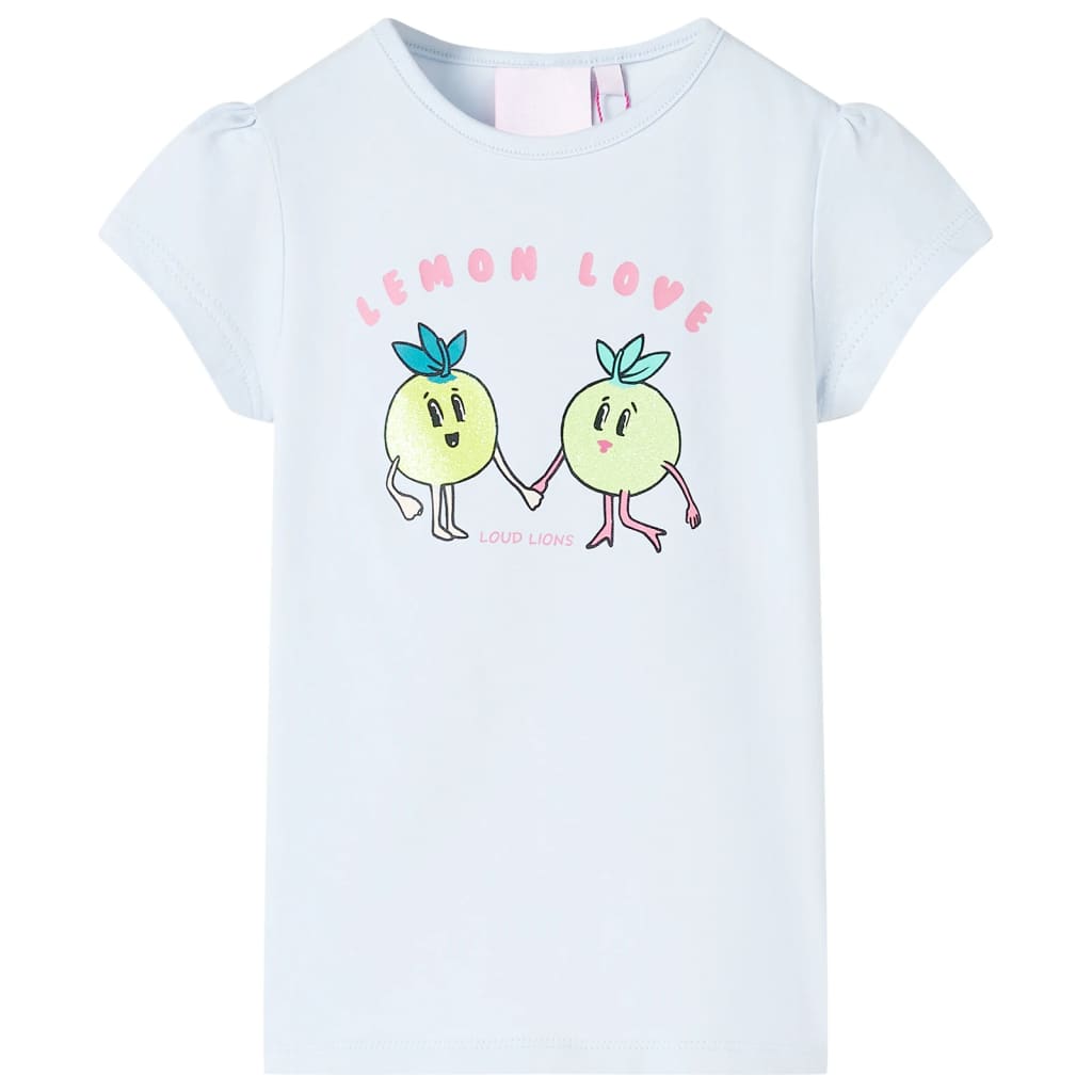 Vidaxl børneshirt 116 lyseblå