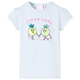 Vidaxl børneshirt 128 lyseblå