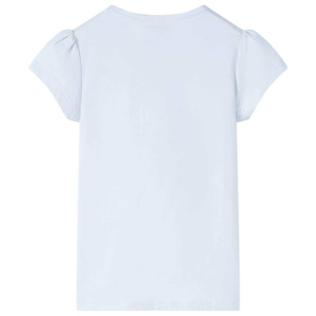 Vidaxl børneshirt 128 lyseblå