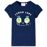 Vidaxl børneshirt 116 Navy Blue