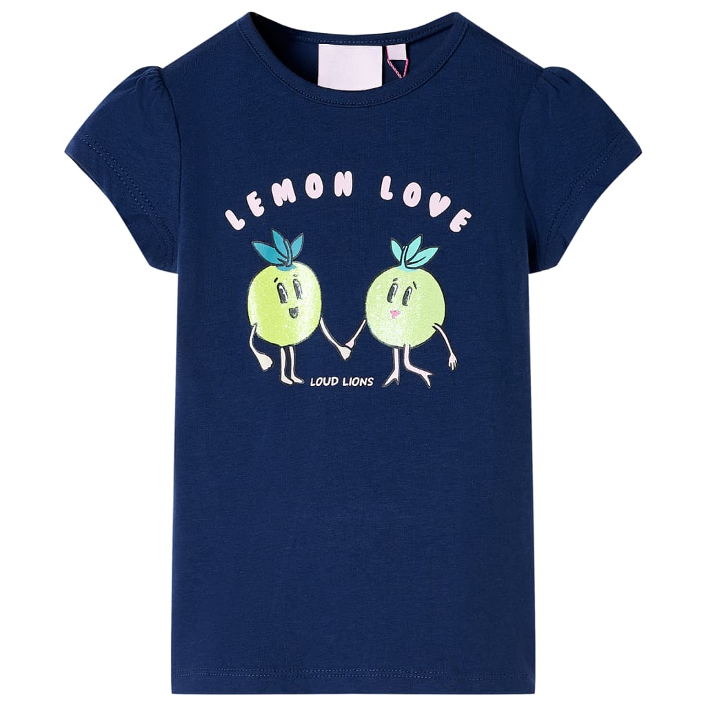 Vidaxl børneshirt 128 marineblå