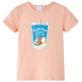 Vidaxl børneshirt 116 Light Orange