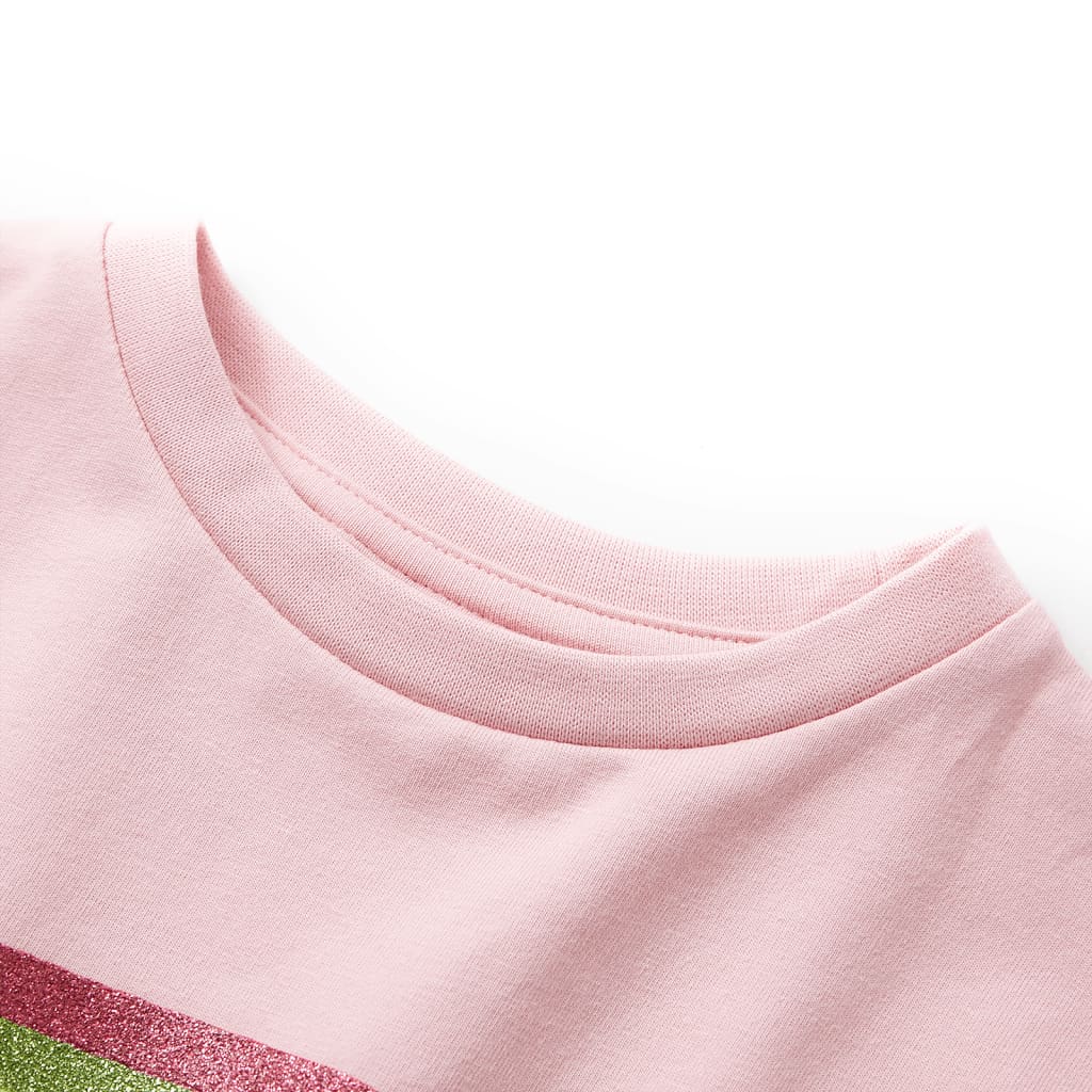 VidaXL børnekjole med snøre 104 lys pink
