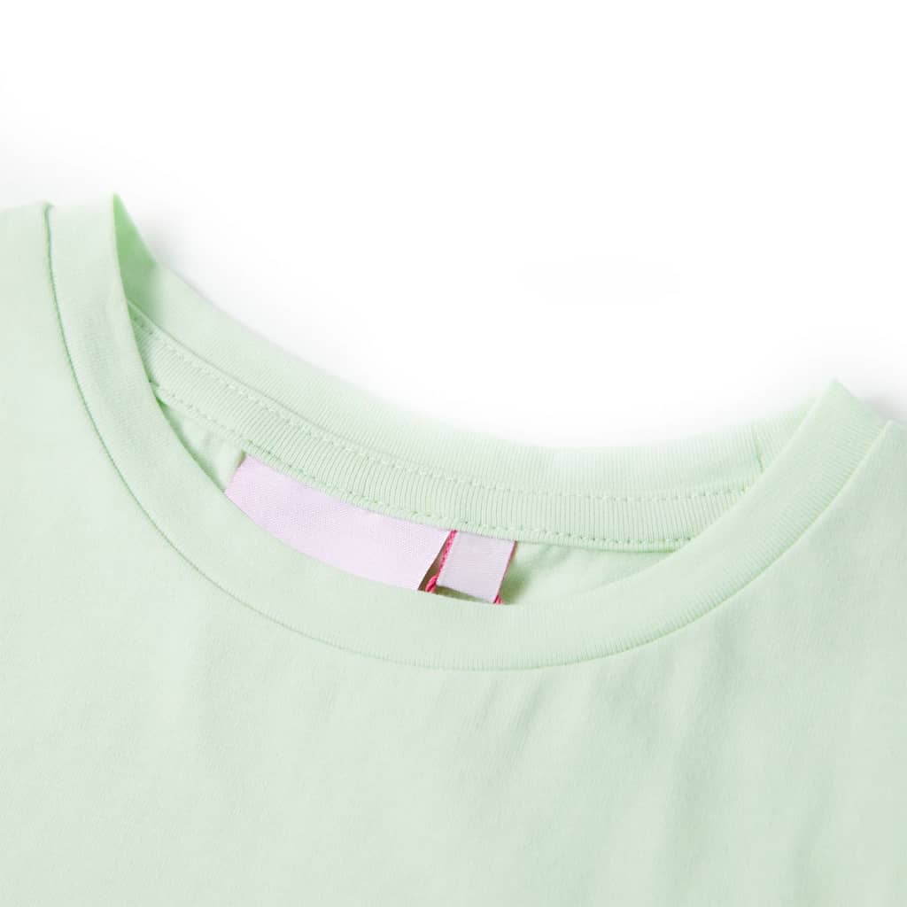 Vidaxl Børnestrøje med hættærmer 140 Soft Green