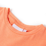 Vidaxl børneshirt med hætteærmer 116 neon orange