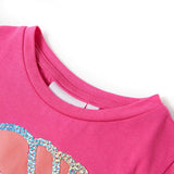 VidaXL børneskjorte 116 mørk pink