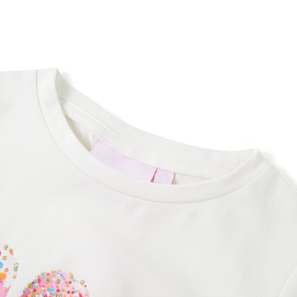 Vidaxl børneshirt 116 ECRU