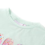Vidaxl børneshirt 116 Let Mint