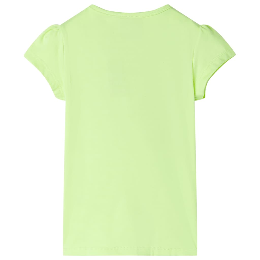 Vidaxl børneshirt 92 Neon Yellow
