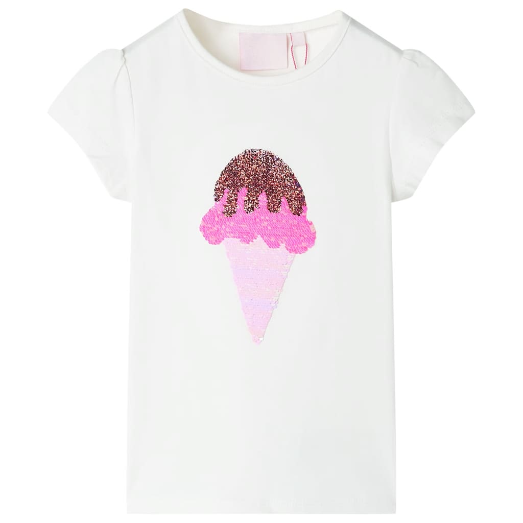 Vidaxl børneshirt 104 ECRU